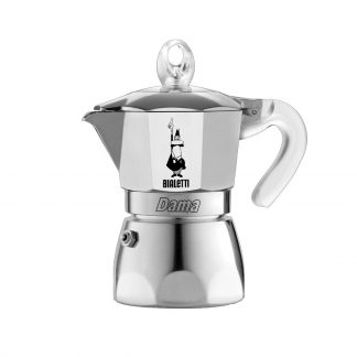 Bialetti Dama Pure Ice Moka 3 Tazze in Alluminio No Induzione