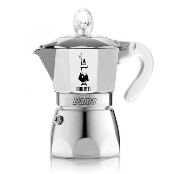 Bialetti Dama Pure Ice Moka 1 Tazza in Alluminio No Induzione