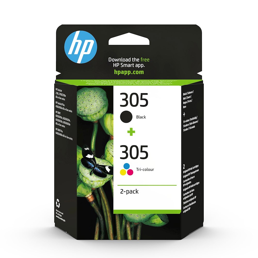 HP 305 Cartuccia Inchiostro Nero e Tricromia Originale