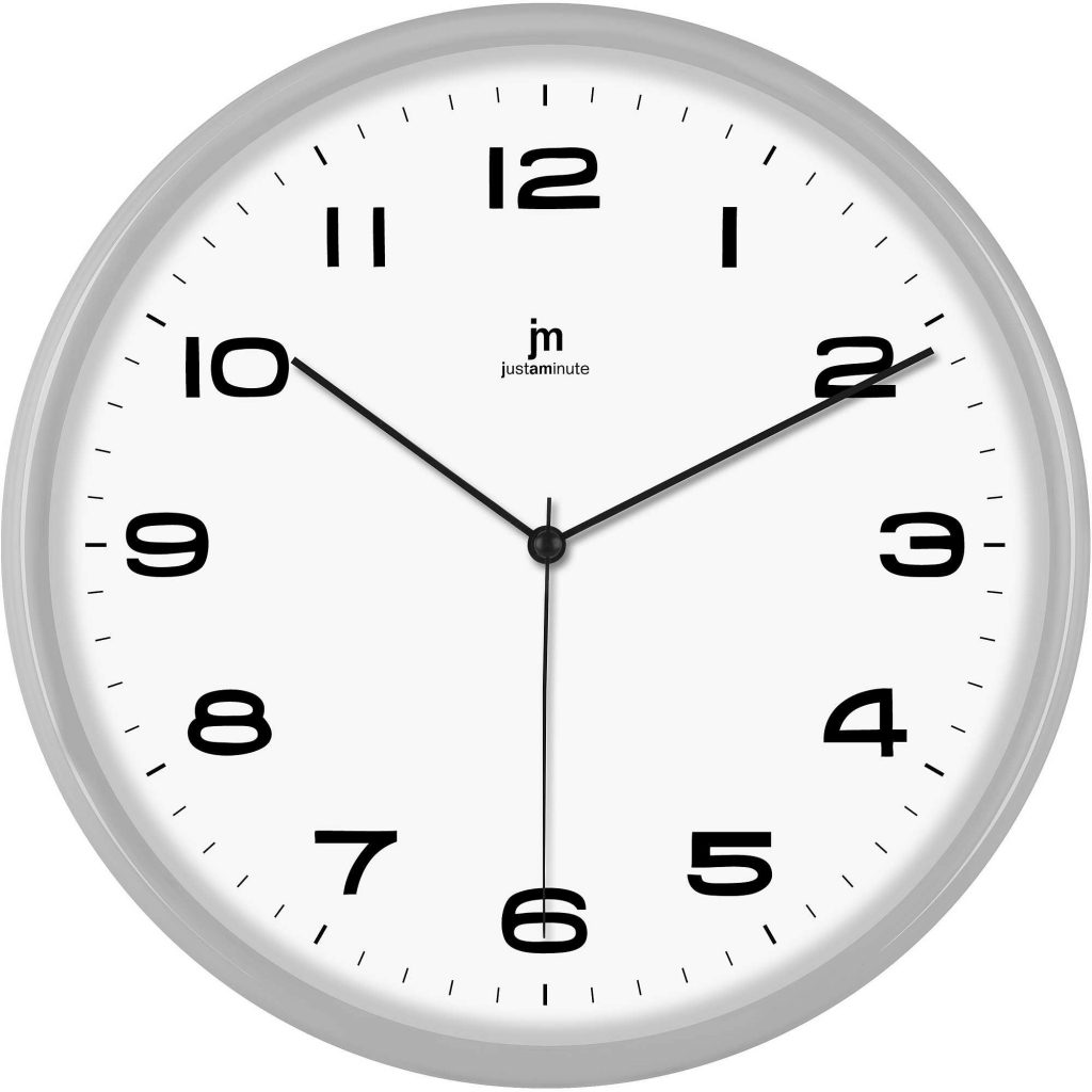 Justaminute 00842N Grigio Orologio da Parete 28CM