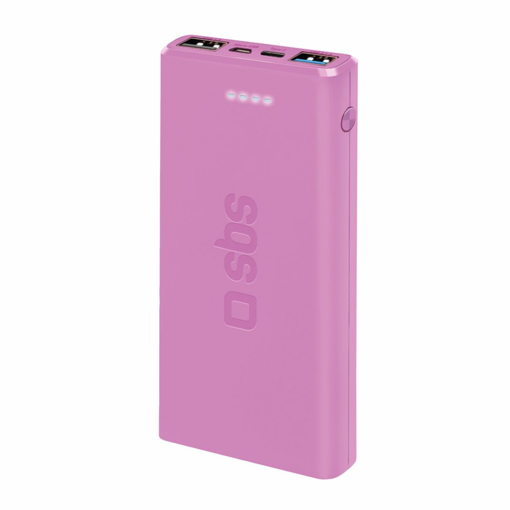 SBS TTBB10000FASTP Rosa Powerbank 10000mAh 2 USB 2.1 A