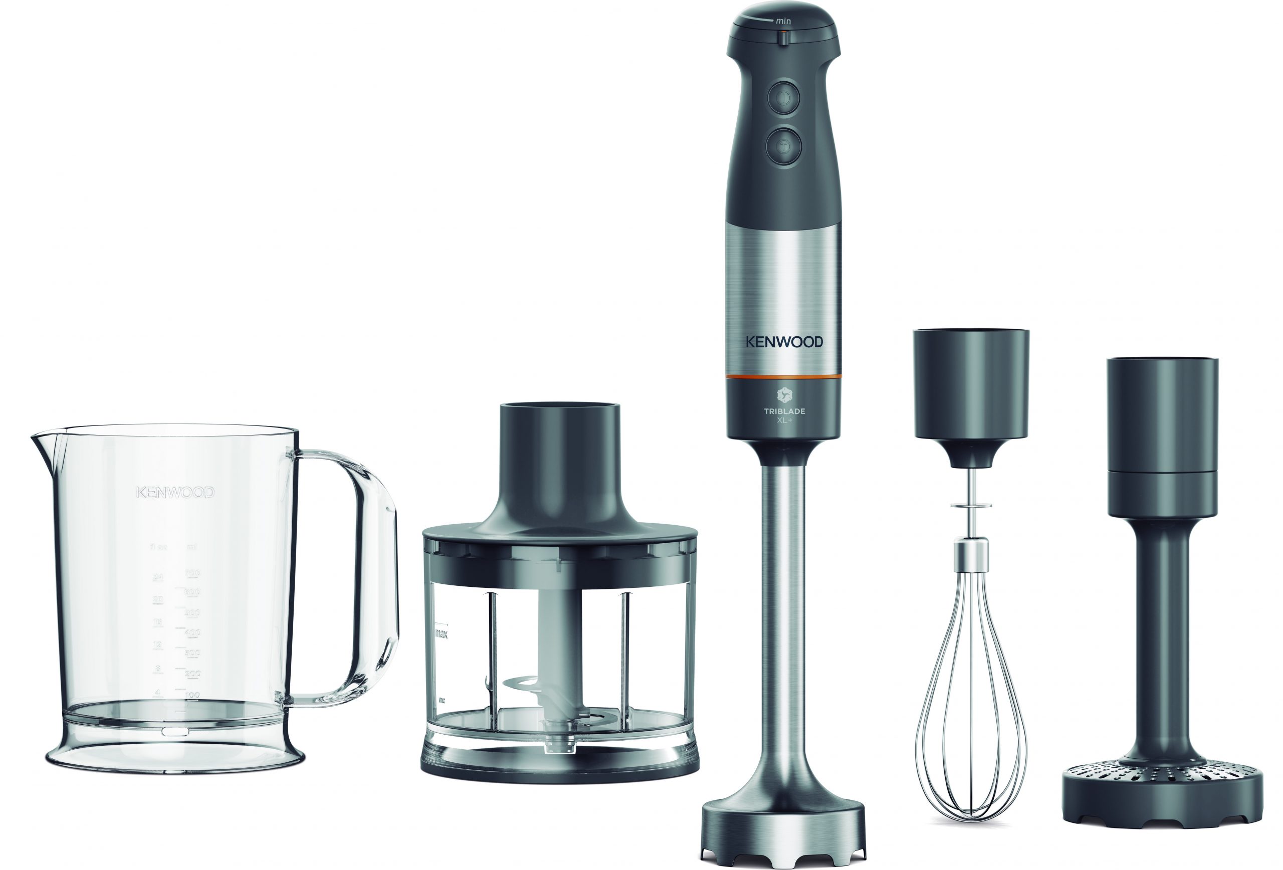 Kenwood Triblade XL Plus HBM60.307GY Frullatore ad Immersione 1000W