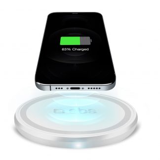 SBS TEWIRELESSUF10WW Caricatore Qi Wireless con Base di Ricarica Rapida 10 Watt