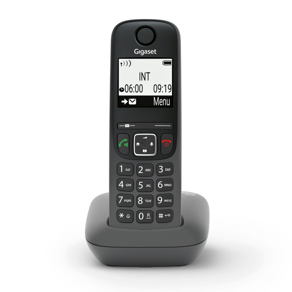 Gigaset AS490 Cordless Uso Intuitivo e Audio Eccezionale con Profili Regolabili