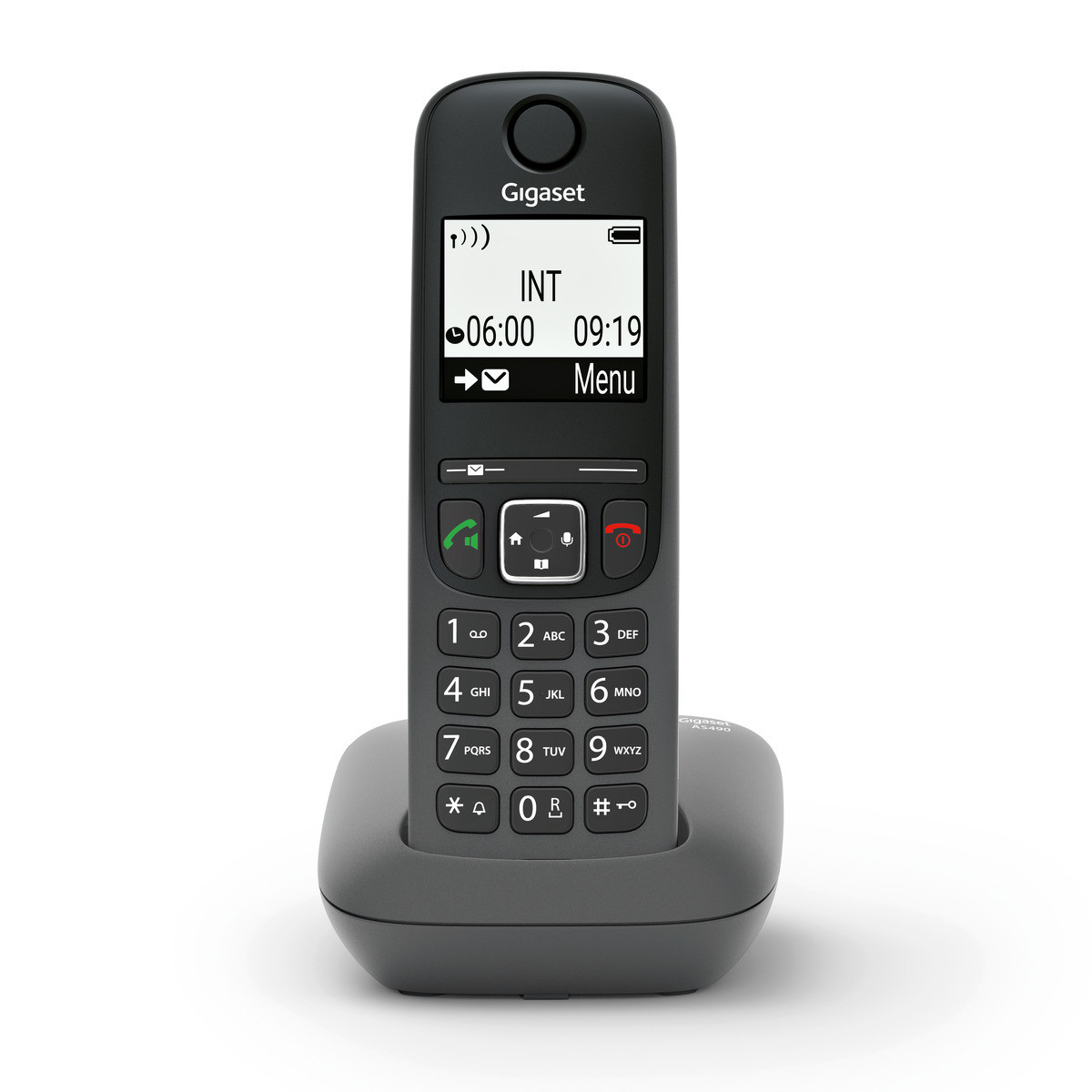 Gigaset AS490 Cordless Uso Intuitivo e Audio Eccezionale con Profili Regolabili