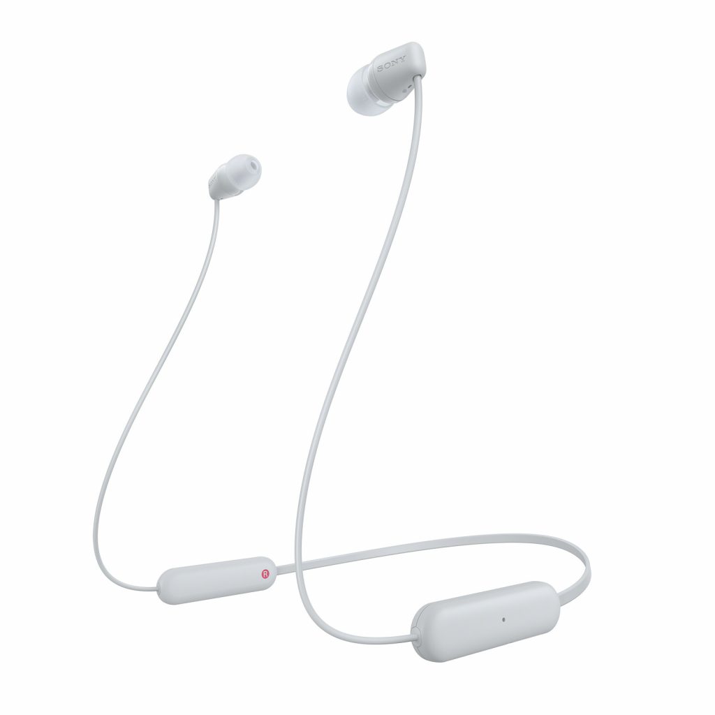 Sony WIC100W Bianco Cuffie Auricolari Bluetooth In-Ear Impermeabili IPX4