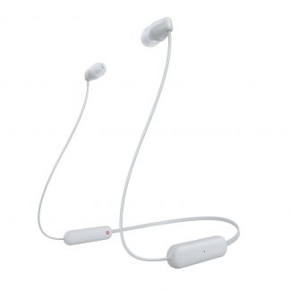 Sony WIC100W Bianco Cuffie Auricolari Bluetooth In-Ear Impermeabili IPX4