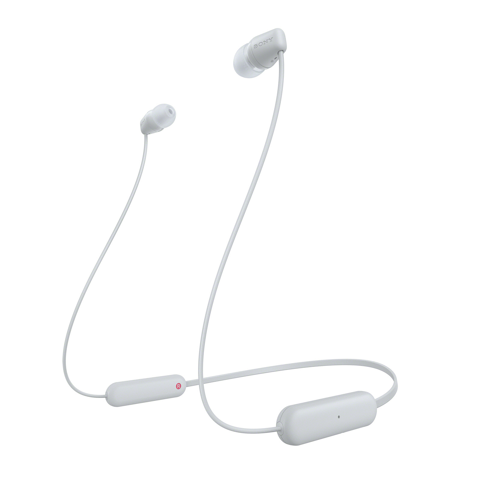Sony WIC100W Bianco Cuffie Auricolari Bluetooth In-Ear Impermeabili IPX4