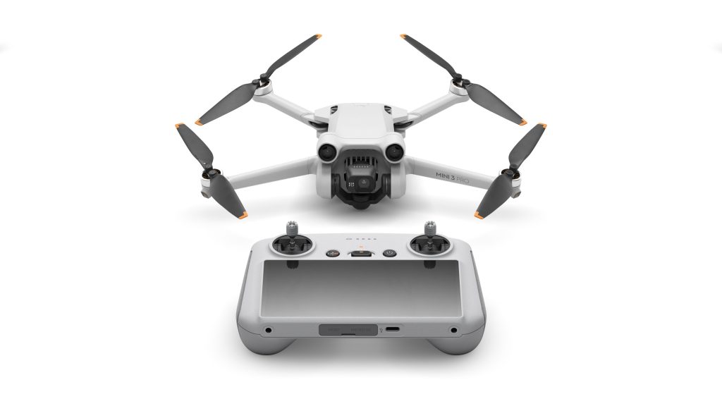 DJI Mini 3 Pro MINI3PRORC Drone con Cam Gimbal 3 Assi 4k Supporto Tlc-monitor