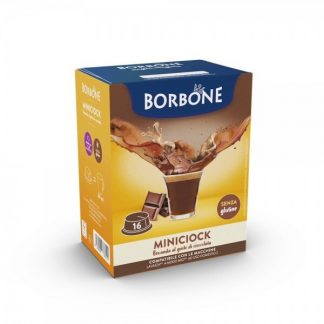 Caffe Borbone Miniciock Confezione 16 Capsule per Compatibili Lavazza A Modo Mio