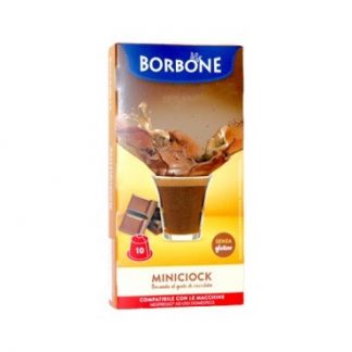 Caffe Borbone Miniciock Confezione 10 Capsule Caffe Compatibili Nespresso