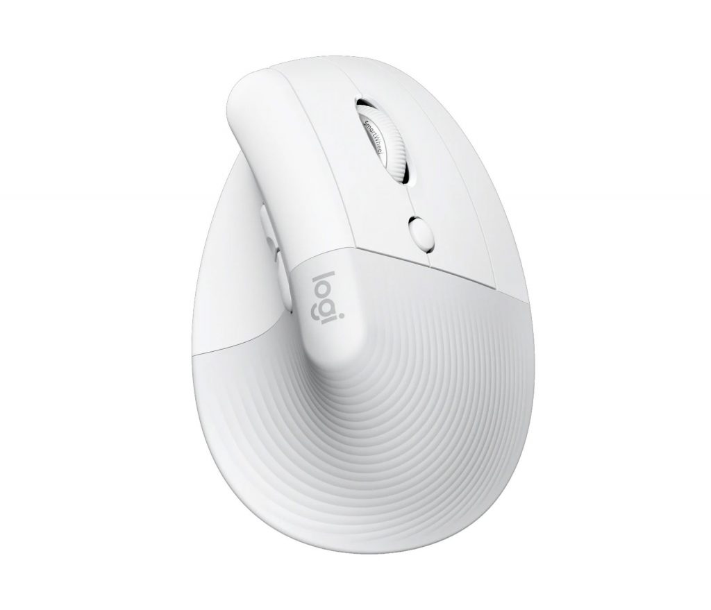 Logitech Lift Vertical White Mouse Ergonomico Wireless