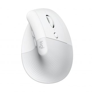 Logitech Lift Vertical White Mouse Ergonomico Wireless