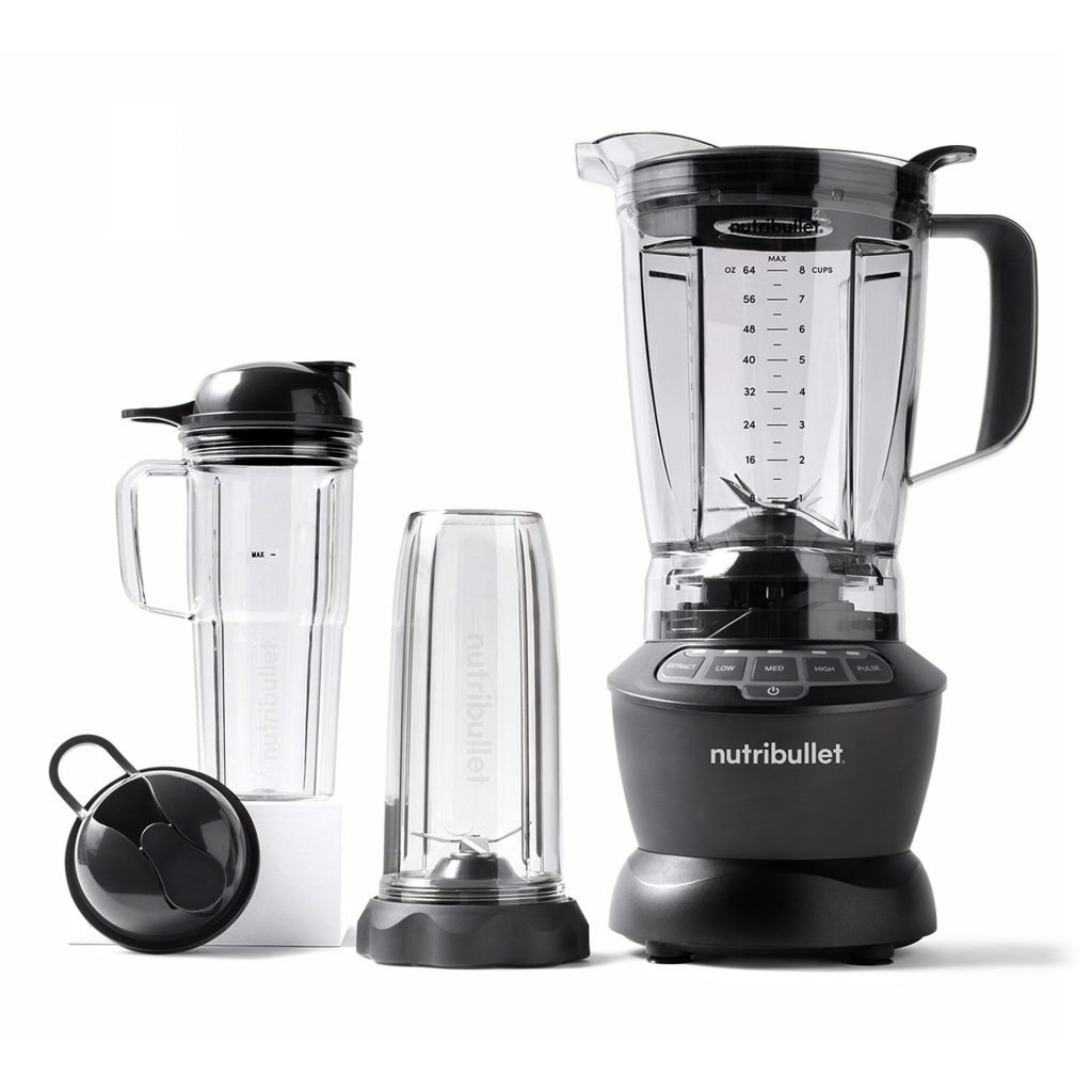 Nutribullet NBF500DG Combo Frullatore 1200w con 3 Caraffe e Accessori