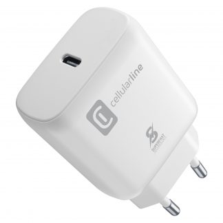 Cellular Line ACHSMUSBCPD25WW Caricabatterie da Rete Fast Charger 25W per Samsung