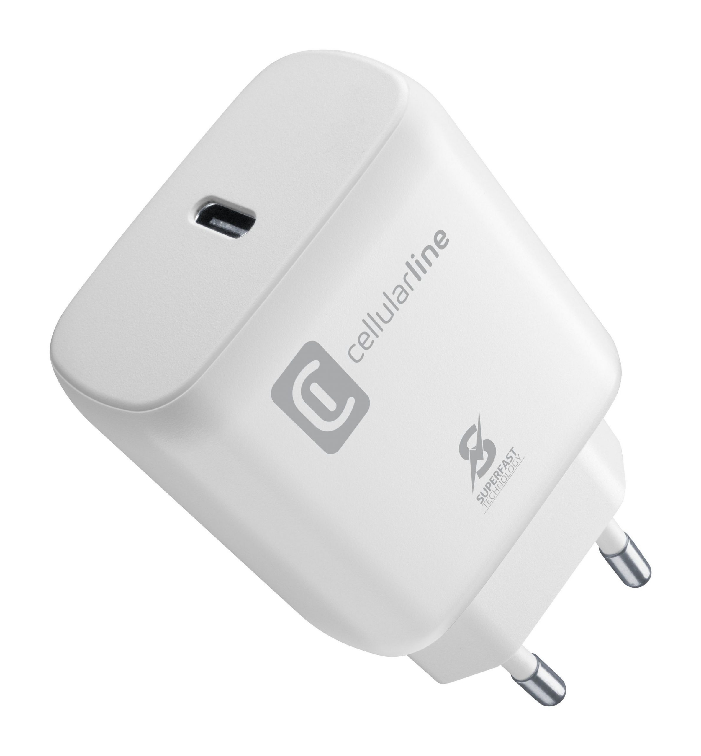 Cellular Line ACHSMUSBCPD25WW Caricabatterie da Rete Fast Charger 25W per Samsung