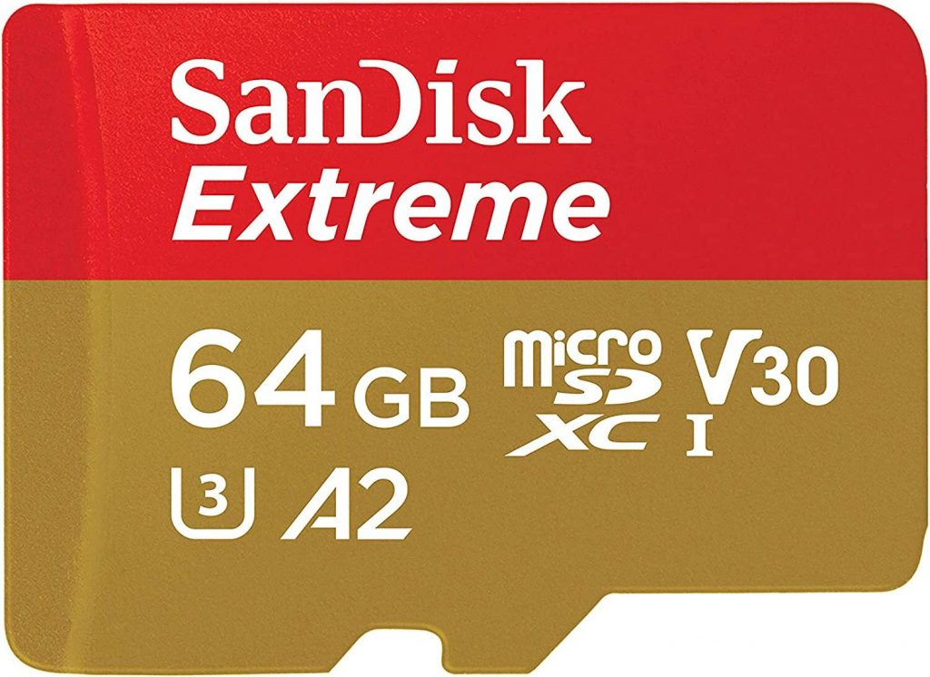 Sandisk SDSQXAH064GGN6AA Memoria Micro SD 64GB Extreme XC con Adattatore SD