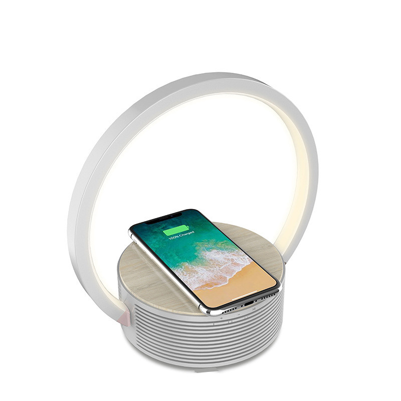 Majestic LL506BTWI Lampada da Tavolo con Speaker e Base di Ricarica
