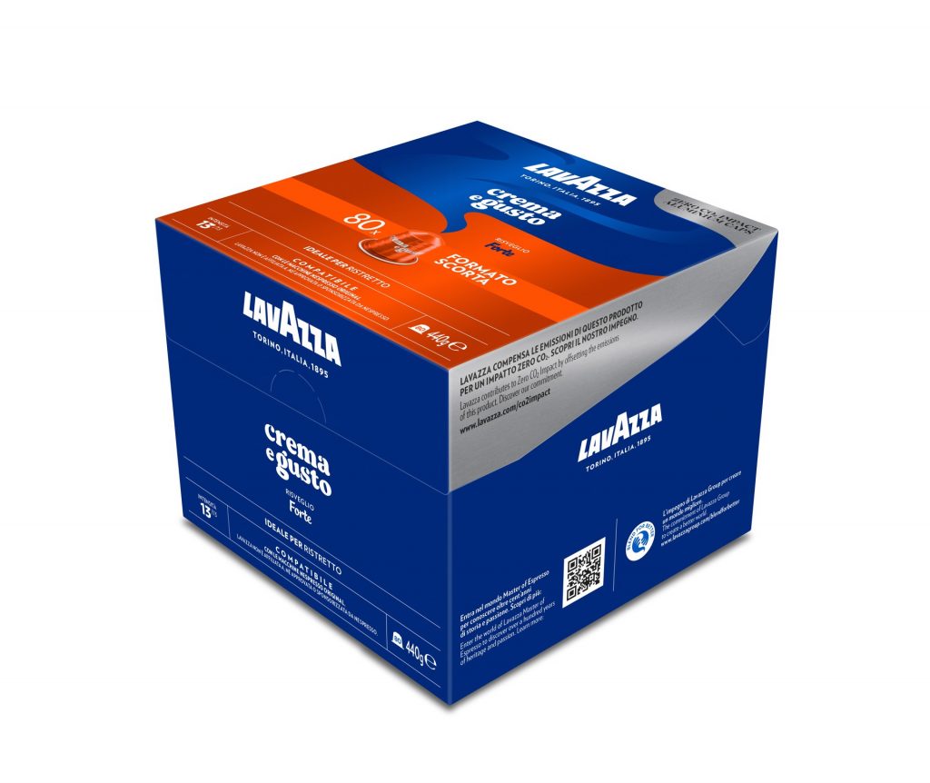 Lavazza Crema e Gusto Forte Confezione 80 Capsule Compatibili Nespresso