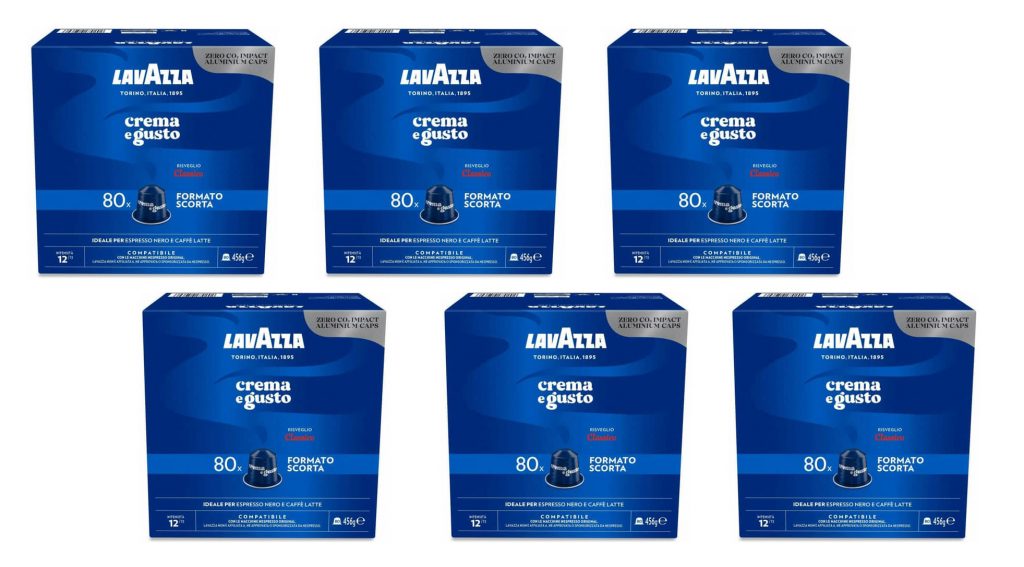 Lavazza 480 Capsule Caffe Crema e Gusto Compatibili Nespresso