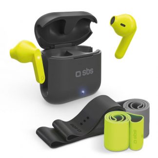 SBS TEMUSBOUNBTK Kit con Auricolari True Wireless Stereo e Fasce Elastiche