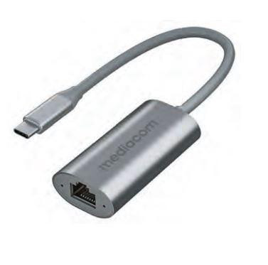 Mediacom MDC323 Adattatore USB-C a LAN RJ45