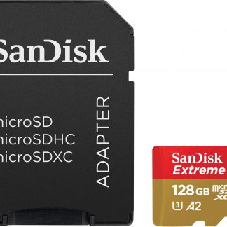 Sandisk SDSQXAA128GGN6AA Memoria Micro SD 128GB Extreme XC con Adattatore SD
