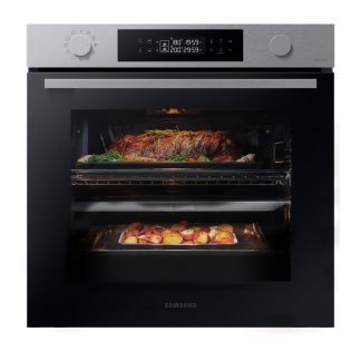 Samsung NV7B44403BSU5 Forno Multifunzione 76LT Dual Cook Wi-Fi Nero-Argento