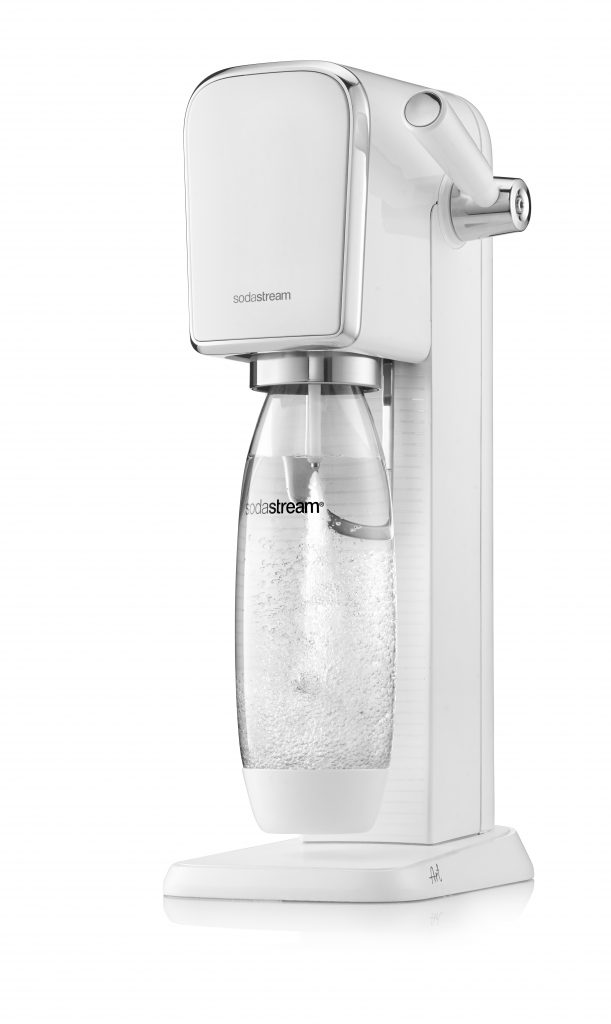 Sodastream Art Bianco Gasatore con Bottiglia 1 Litro e Cilindro Gas