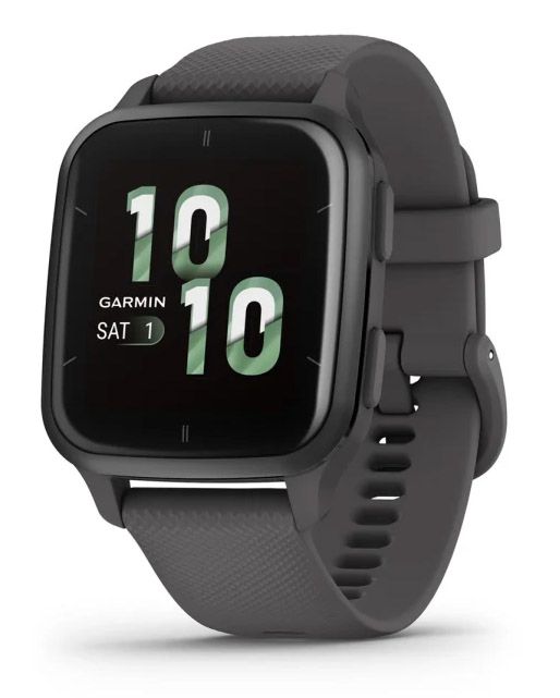 Garmin Venu SQ 2 Shadow Grey Slate Smartwatch 1.41 Pollici Cinturino in Silicone