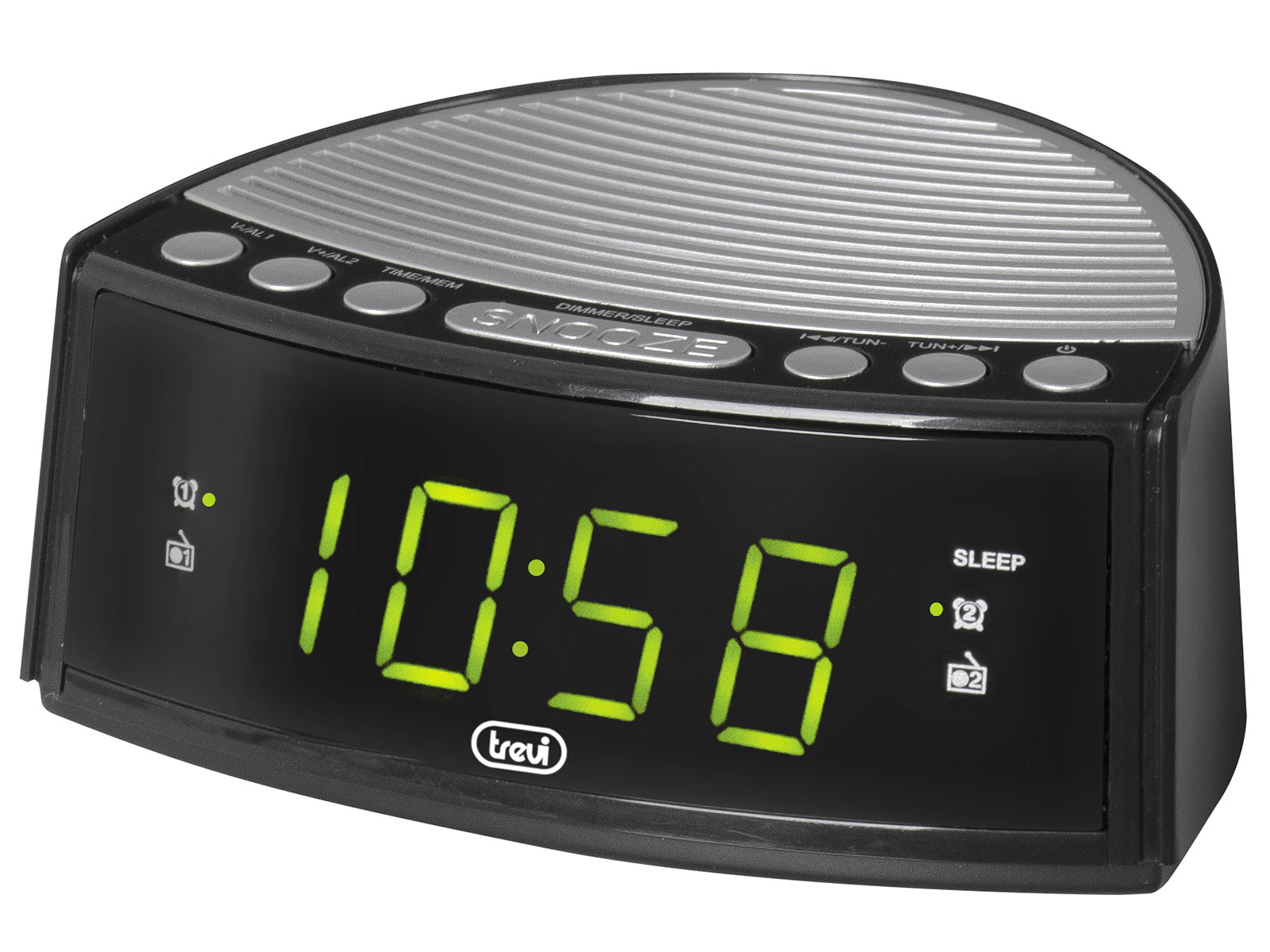 Trevi Rc 846 D Radiosveglia FM PLL Doppia Sveglia Programmabile