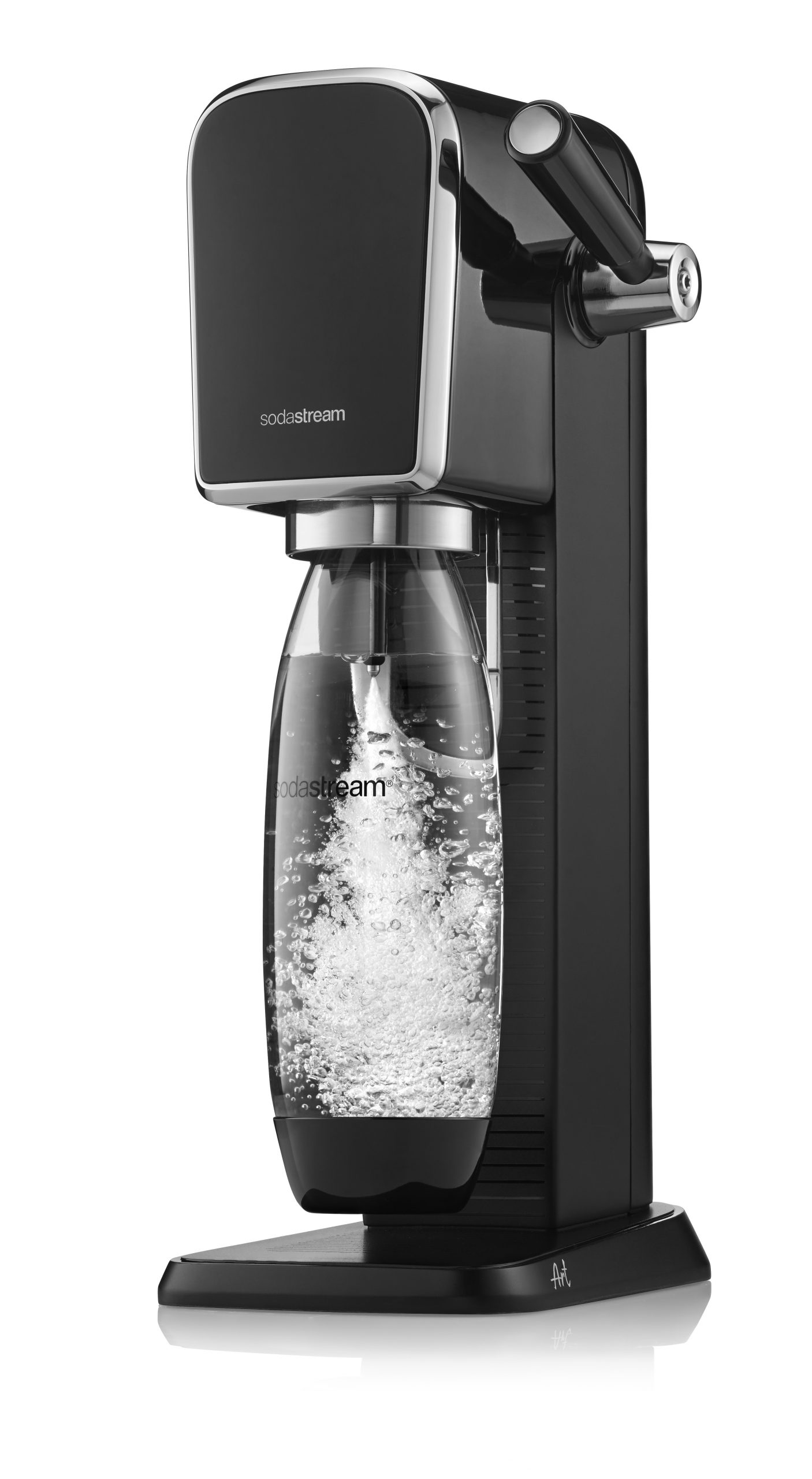 Sodastream Art Nero Gasatore con Bottiglia 1 Litro e Cilindro Gas