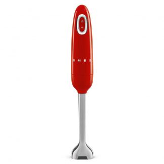 Smeg HBF11RDEU Frullatore A Immersione Rosso 700W Lame Inox