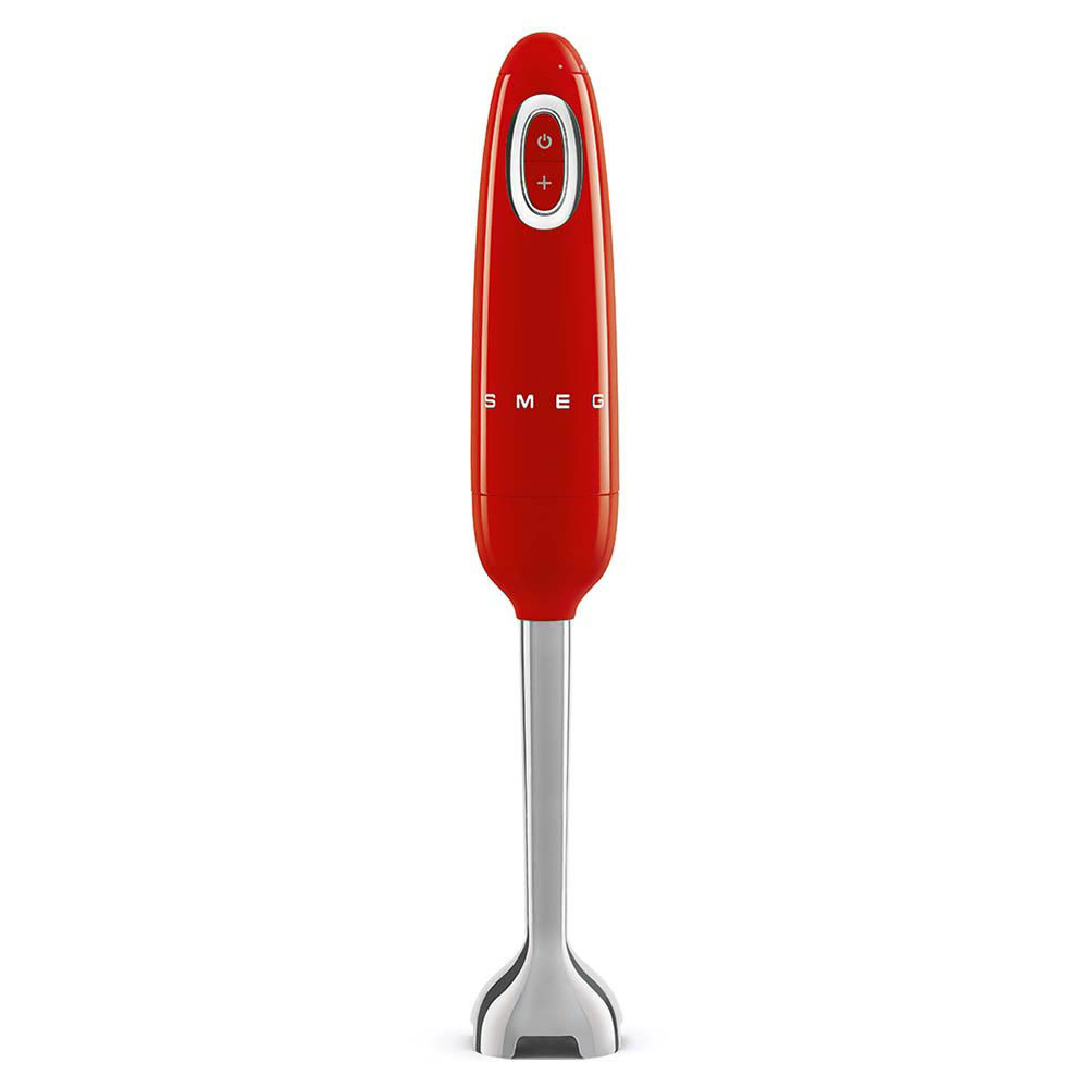 Smeg HBF11RDEU Frullatore A Immersione Rosso 700W Lame Inox