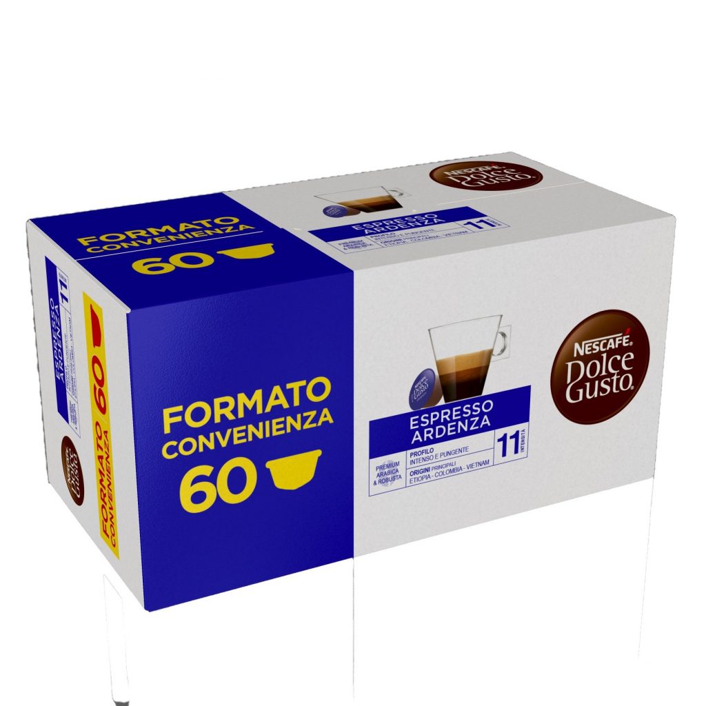Nescafe Espresso Ardenza Megapack 60 Capsule Compatibili con Dolce Gusto