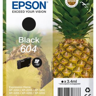 Epson Serie Ananas 604 Nero Cartuccia Inchiostro Originale