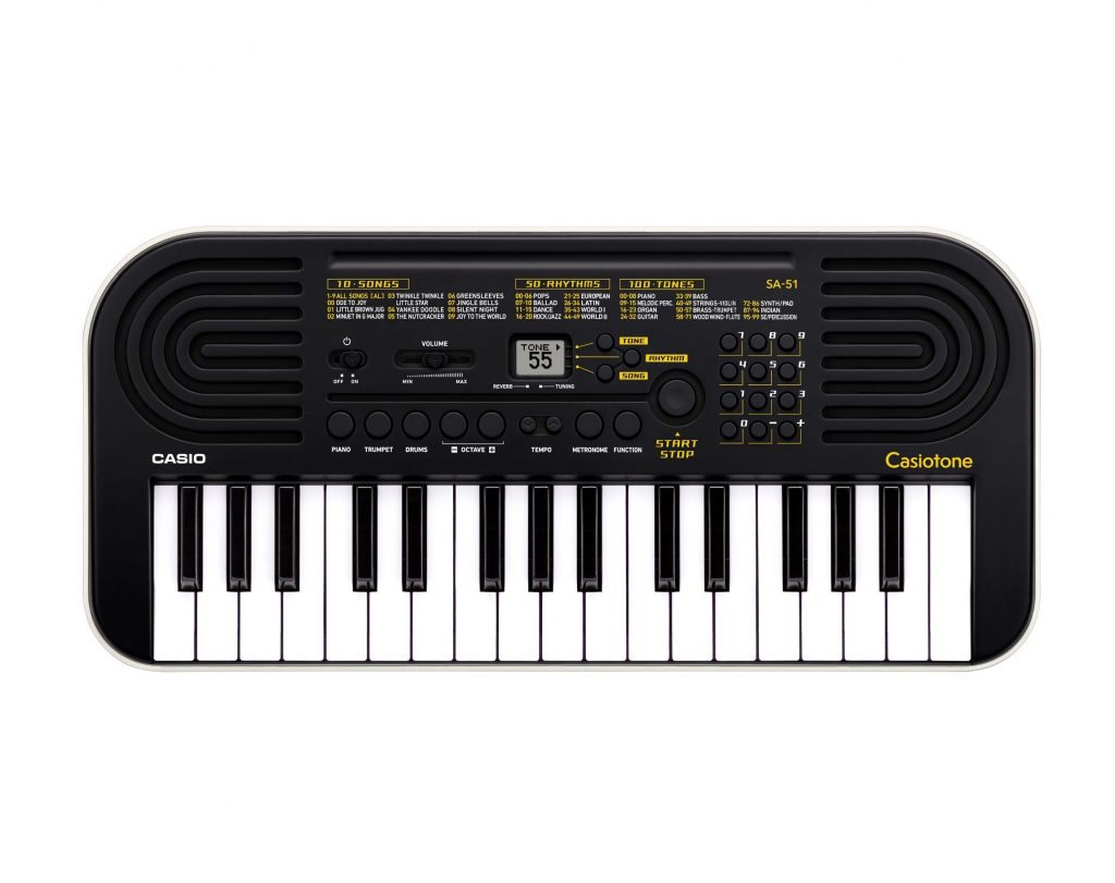 Casio SA51 Nera Tastiera Musicale 32 Tasti 100 Timbri 50 Ritmi