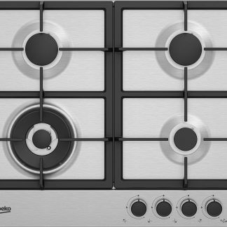 Beko HIAW64225SXE Piano Cottura a Gas 60CM 4 Fuochi con Griglie in Ghisa