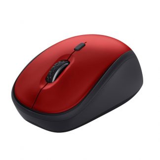 Trust Yvi Plus Rosso Mouse Wireless Silenzioso