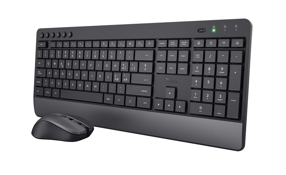Trust Trezo Kit Tastiera e Mouse Wireless