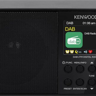 Kenwood CRM30DABB Nero Radio Portatile con Display DAB Plus-FM Bluetooth