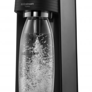 Sodastream Terra Nero Gasatore con Bottiglia 1 Litro e Cilindro Gas