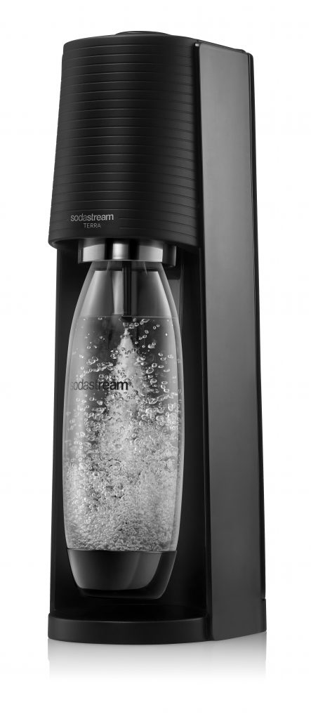 Sodastream Terra Nero Gasatore con Bottiglia 1 Litro e Cilindro Gas