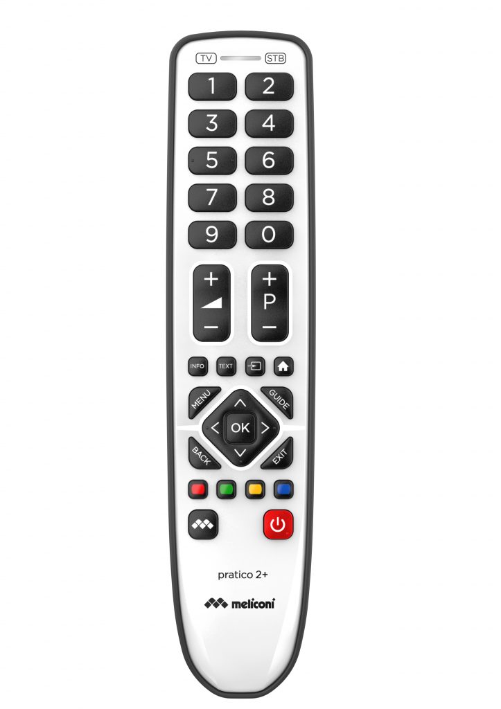 Meliconi Gumbody Pratico 2 Plus Telecomando Universale 2in1 Per Tv E Decoder