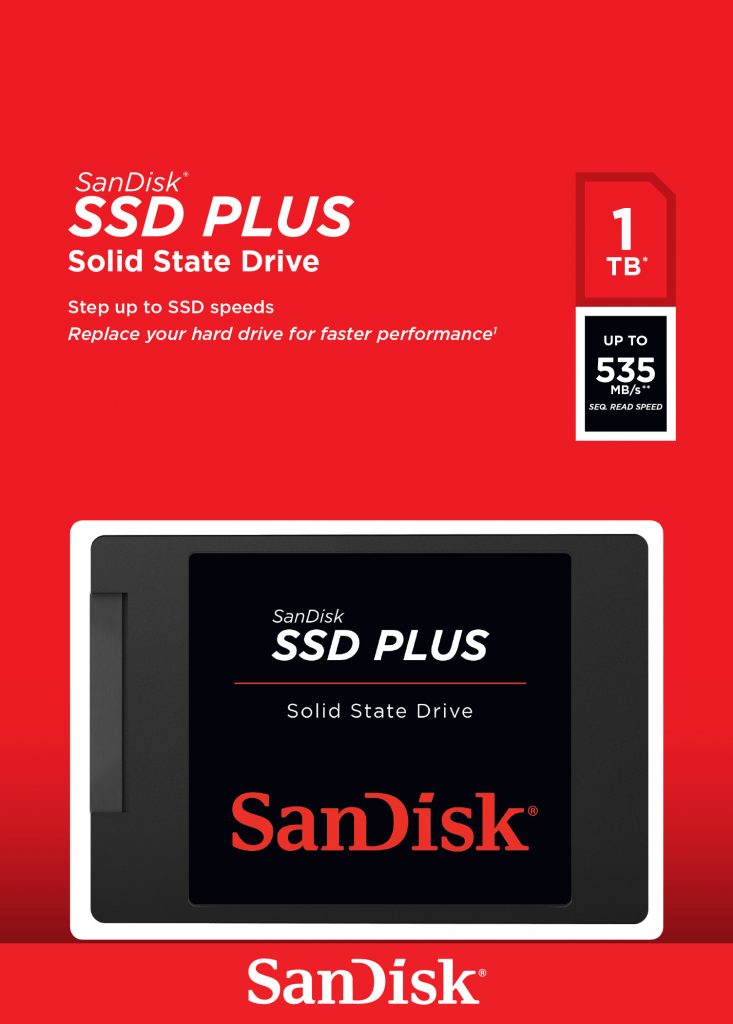 Sandisk SDSSDA-1T00-G27 SSD Interno 1TB SATA3 Plus