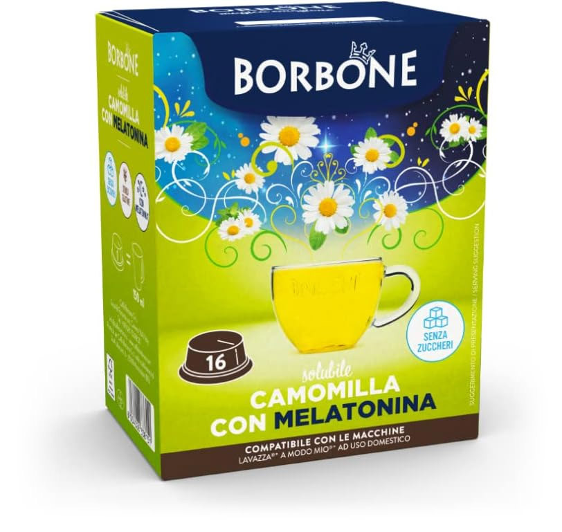 Caffe Borbone Camomilla 16 Pezzi Capsule Compatibili a Modo Mio