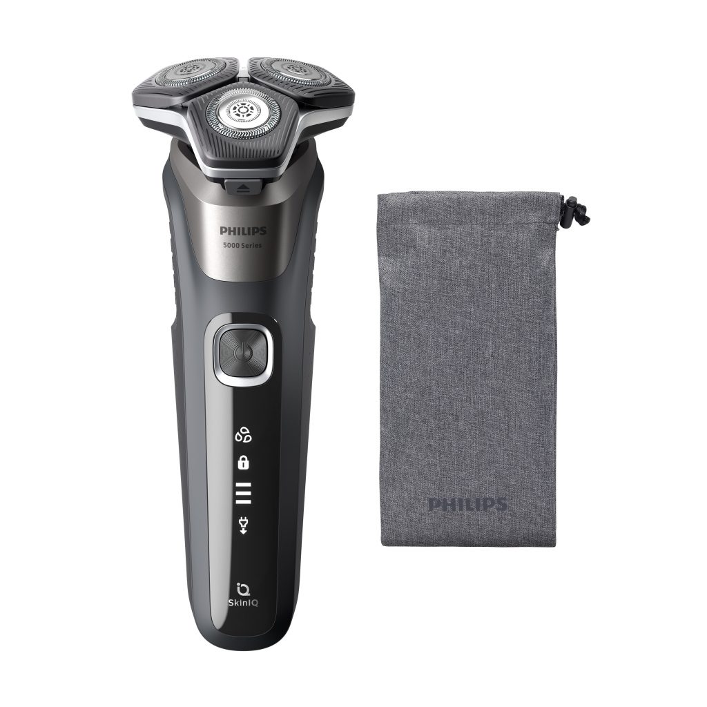 Philips S5887 Rasoio Elettrico Ricaricabile 3 Testine Wet-Dry Autonomia 60 Min