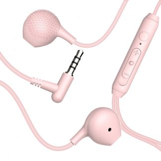 Area AUSCAPJACK3P Cuffia Auricolare Rosa con Microfono Jack 3.5MM