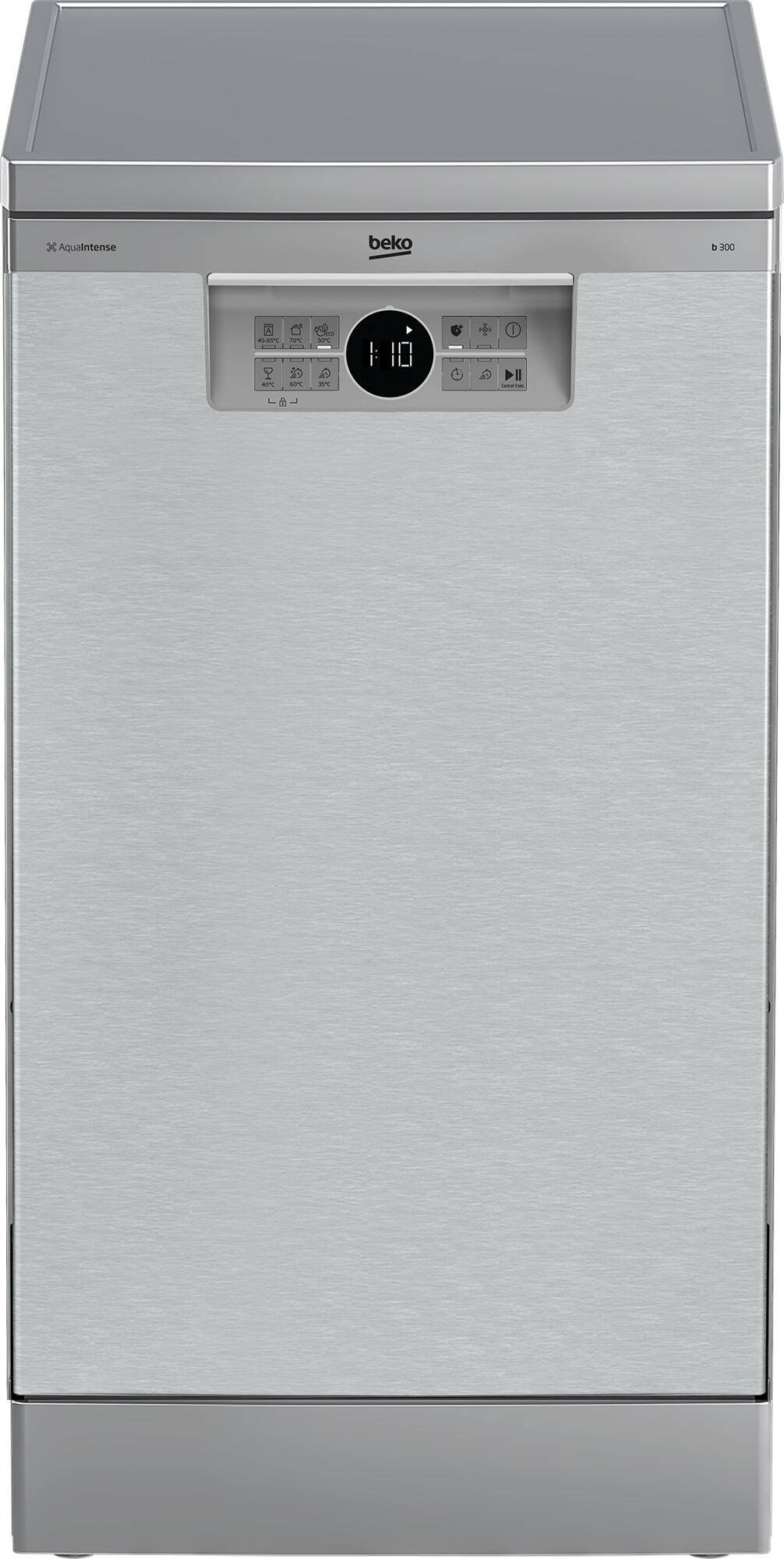 Beko BDFS26020X Lavastoviglie Slim 45CM 10 Coperti Classe E 5 Programmi Inox