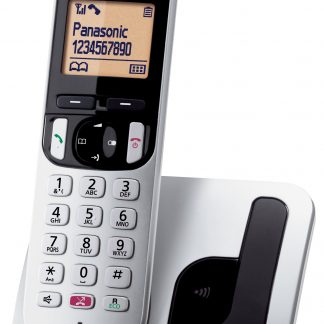 Panasonic KX-TGC250 Cordless Silver Utilizzo Semplice Funzione Sveglia Vivavoce